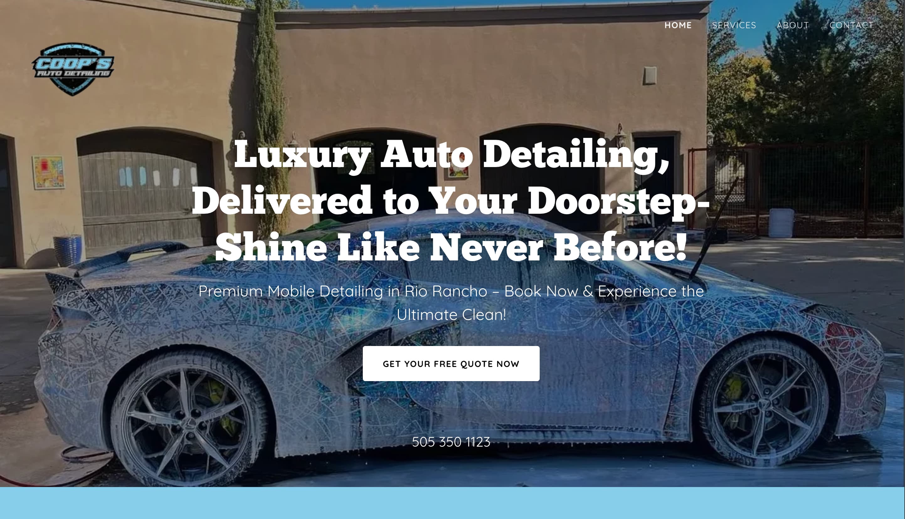 Coops Auto Detailing website